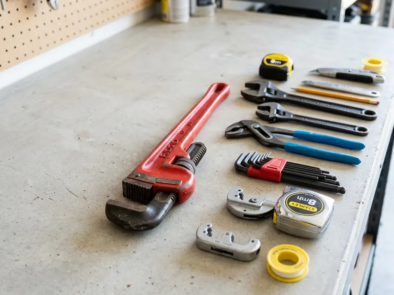 Professional plumbers in Flanagan, IL equipped with top-tier tools for residential and commercial plumbing services.